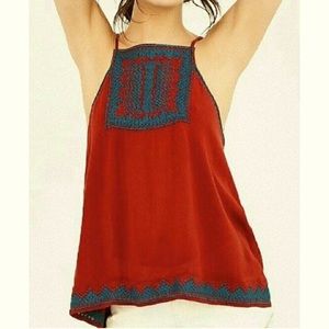 UO Split Back Boho Flowy Cute Top